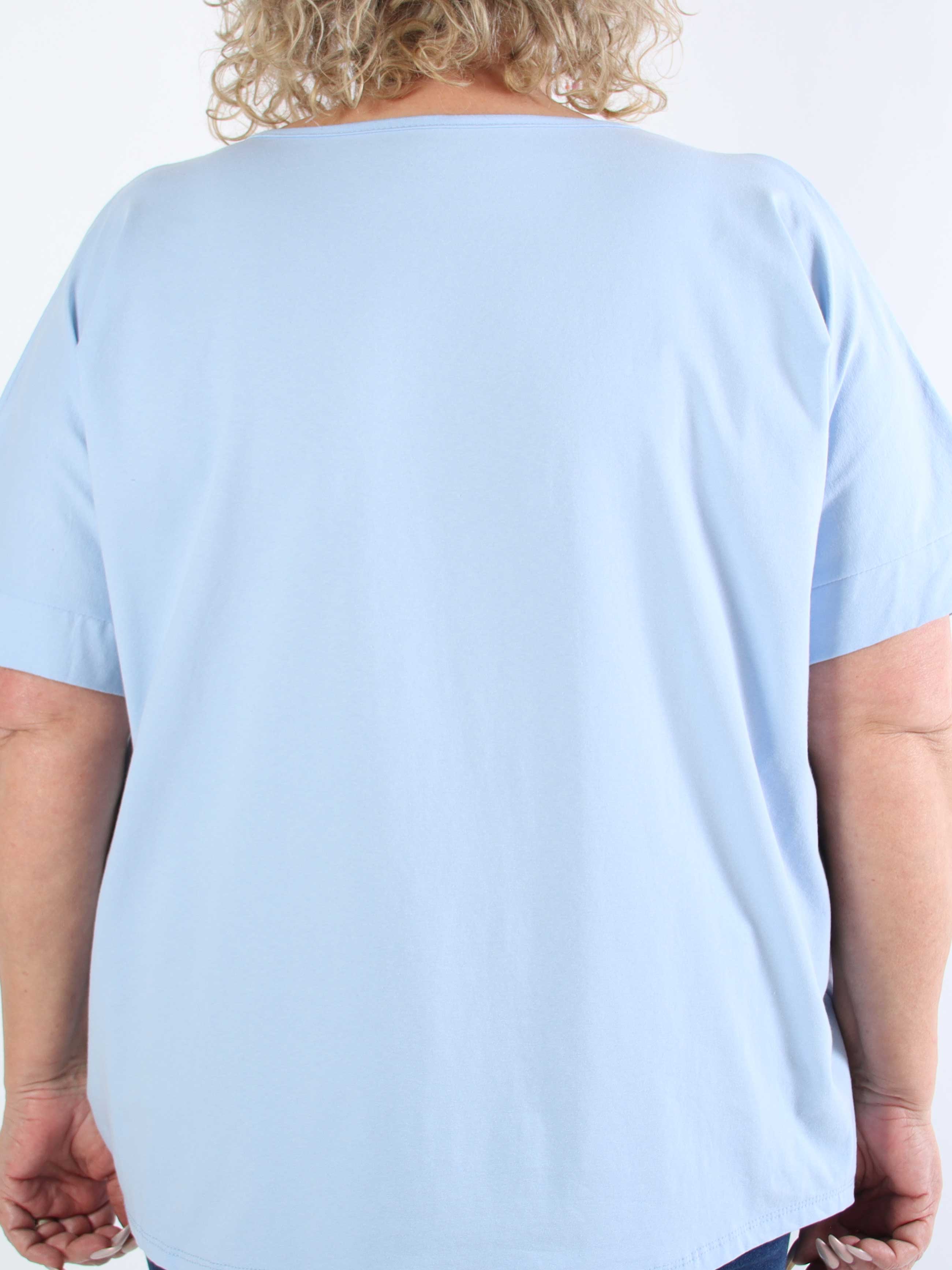 Mintu - T-shirt med mockapressning i plus size